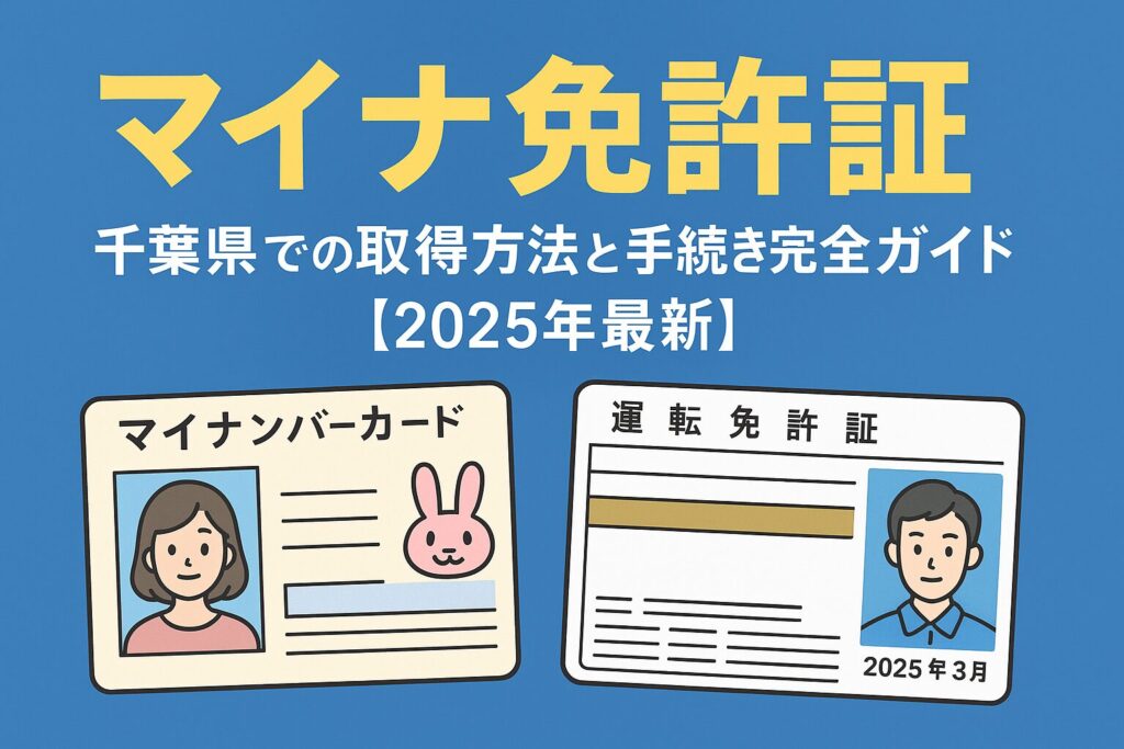 マイナ免許証|千葉県での取得方法と手続き完全ガイド【2025年最新】