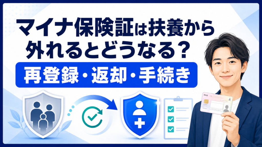 マイナ保険証は扶養から外れるとどうなる？再登録・返却・手続き