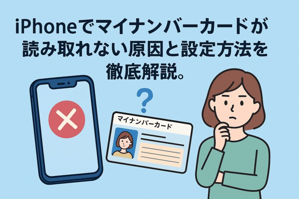 iPhoneでマイナンバーカードが読み取れない？設定方法と原因解決策まとめ