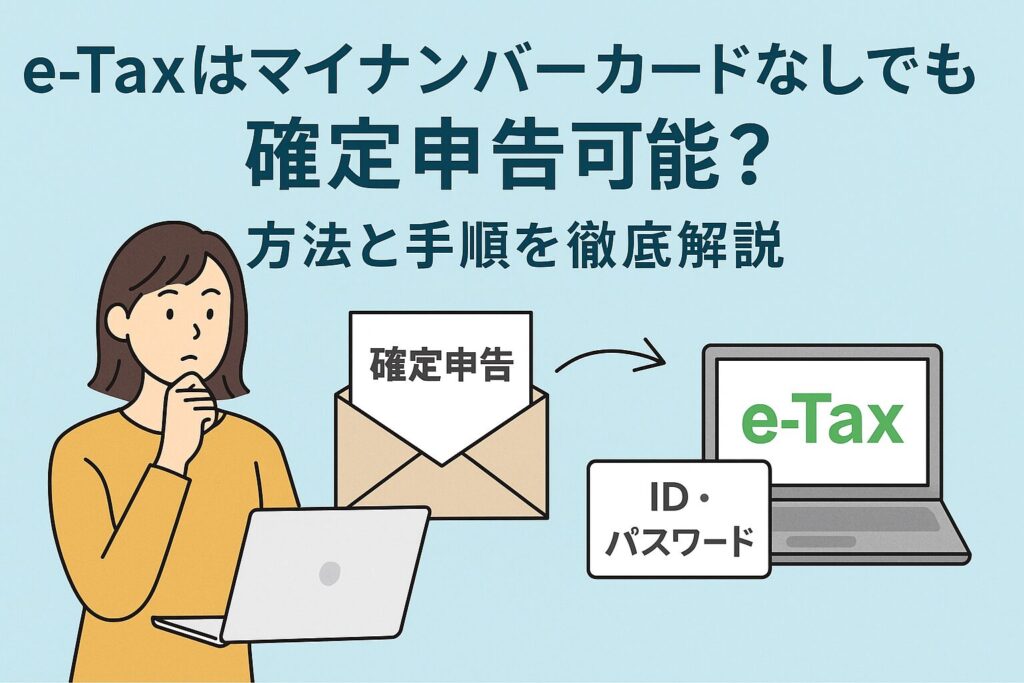 e-Taxはマイナンバーカードなしでも確定申告可能？方法と手順を徹底解説