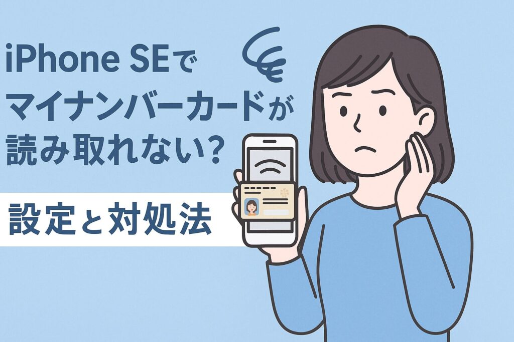 iPhone SEでマイナンバーカード読み取れない時の設定と対処法