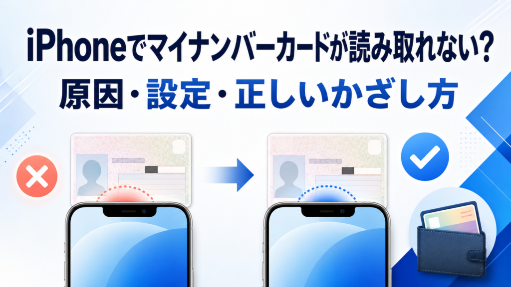 【iPhone】マイナンバーカードが読み取れない時の設定方法は？原因と解決策を徹底解説