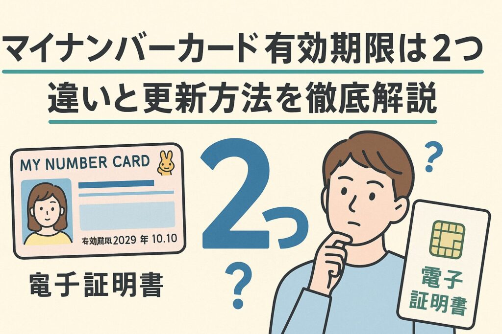 マイナンバーカード有効期限は2つ？違いと更新方法を徹底解説
