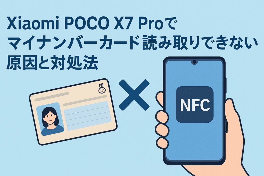 Xiaomi POCO X7 Proでマイナンバーカード読み取りできない原因と対処法