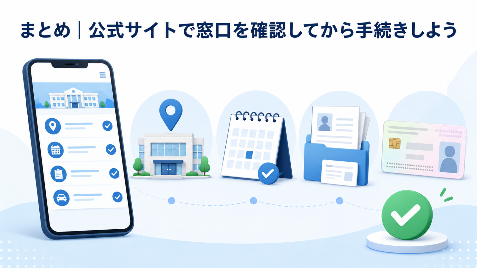 マイナ免許証の申請前に窓口と必要書類を確認するまとめ