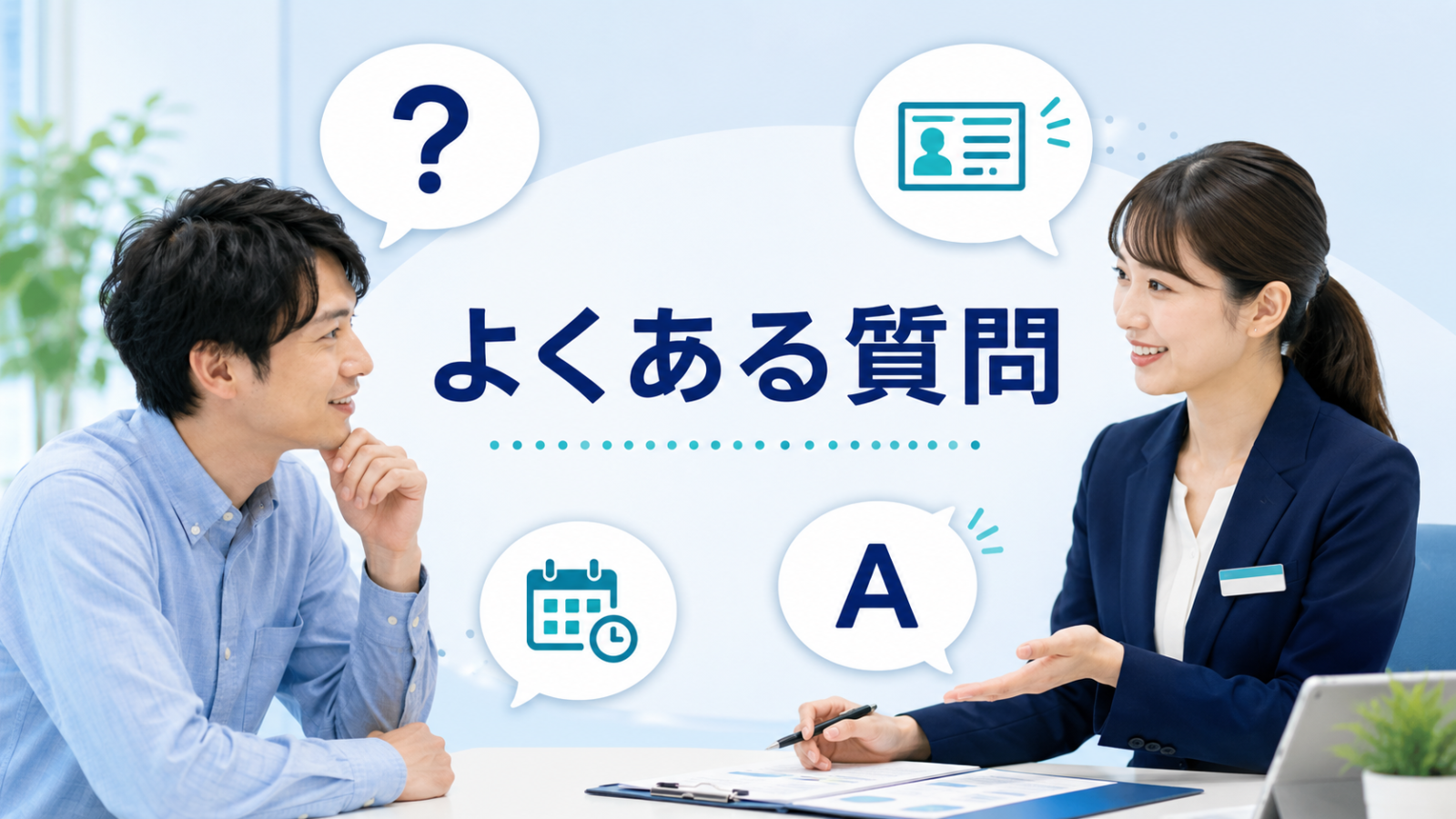 マイナンバーカードを作らない場合のよくある質問に答えるイメージ