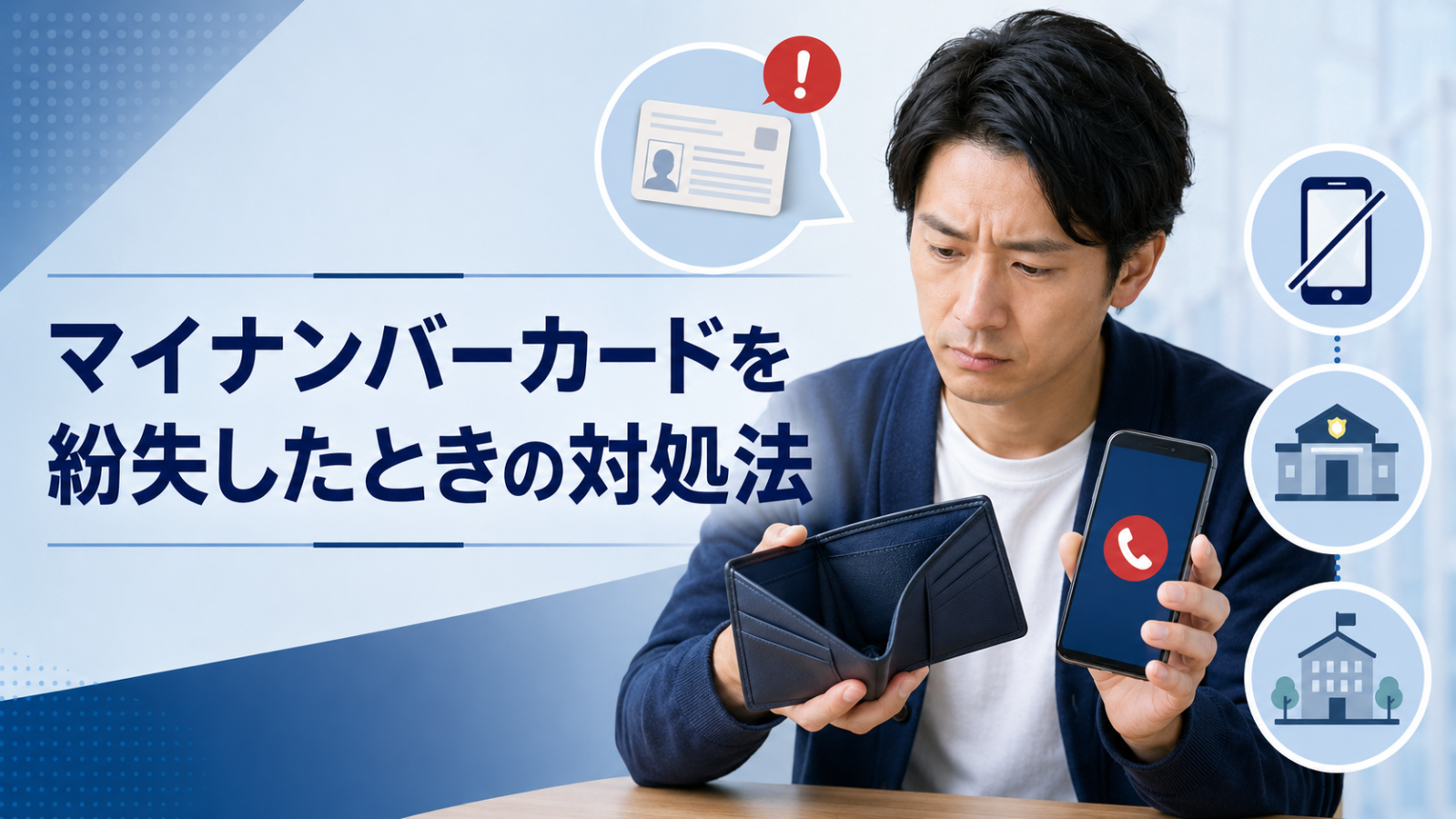 マイナンバーカードを紛失したときの対処法