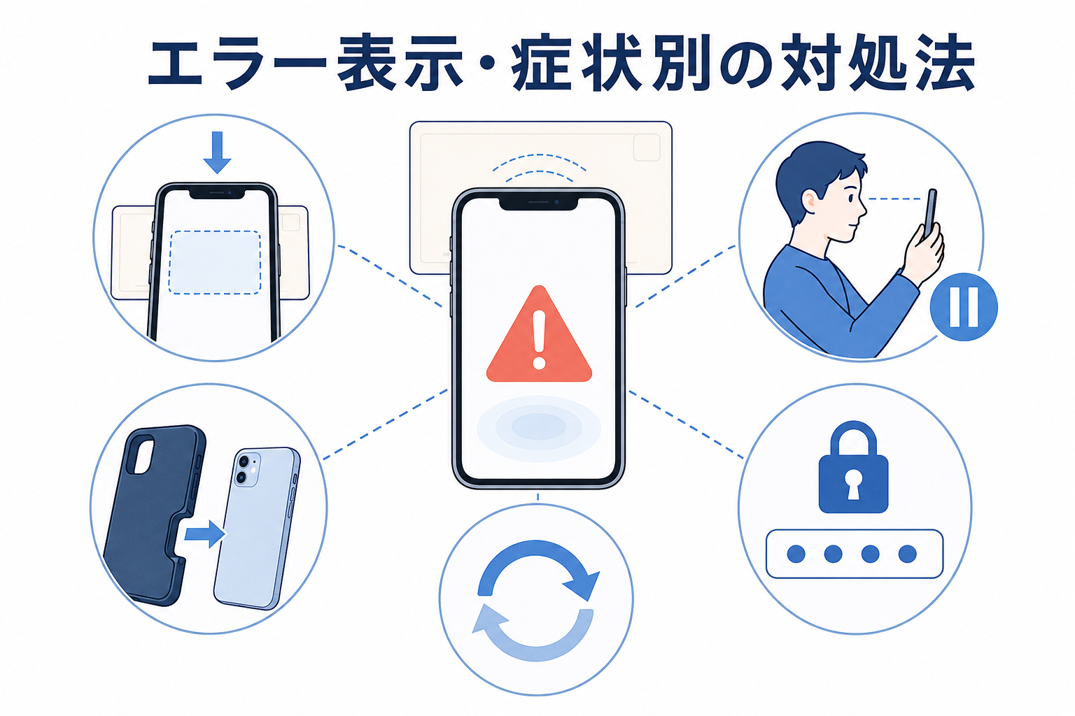 エラー表示・症状別の対処法