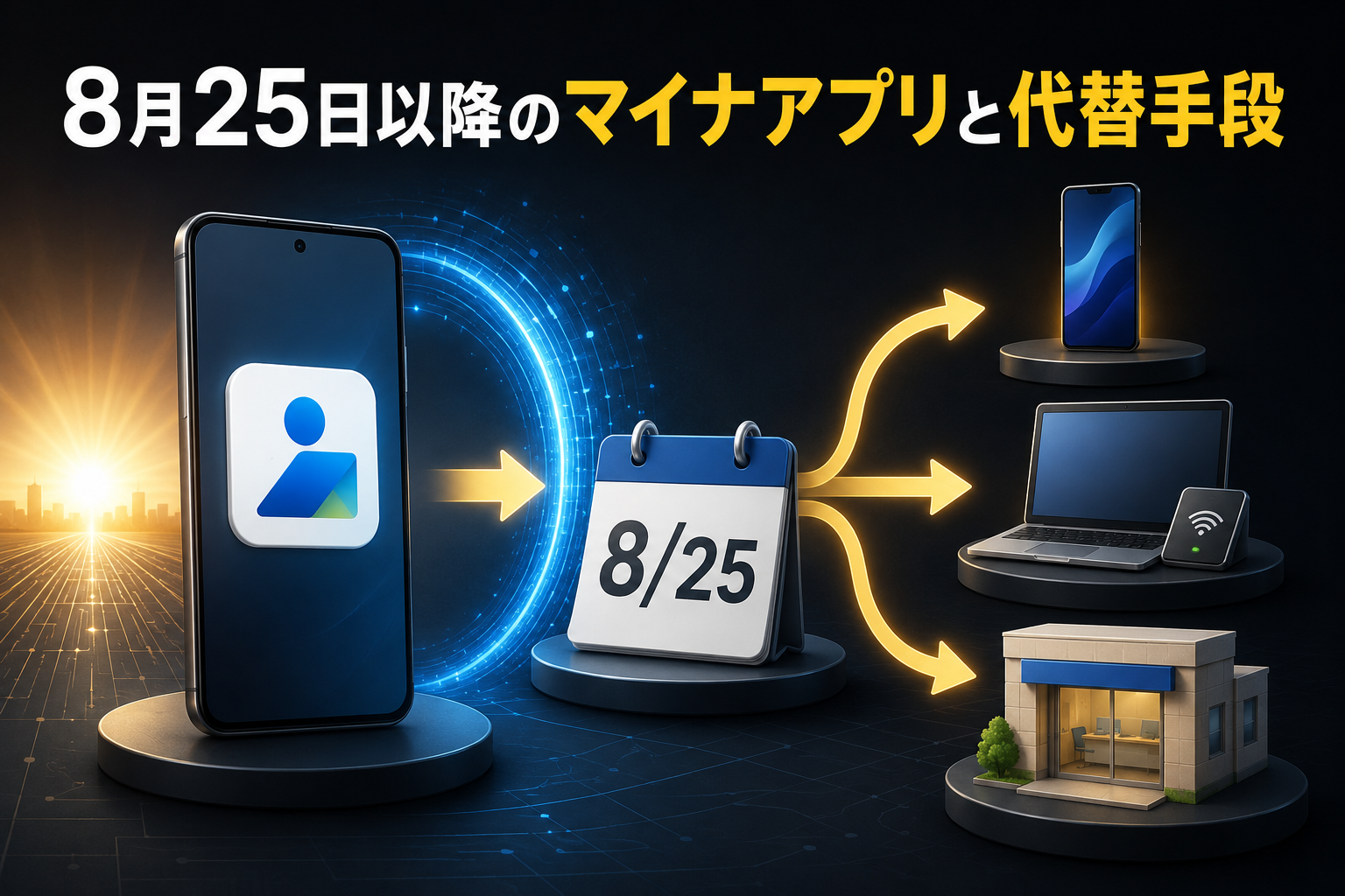 8月25日以降のマイナアプリと代替手段