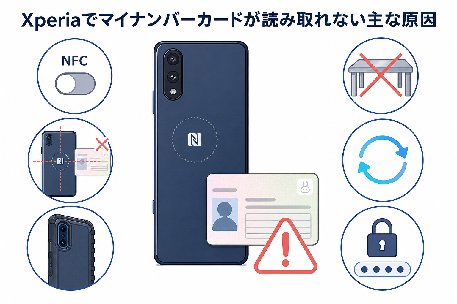 Xperiaでマイナンバーカードが読み取れない主な原因