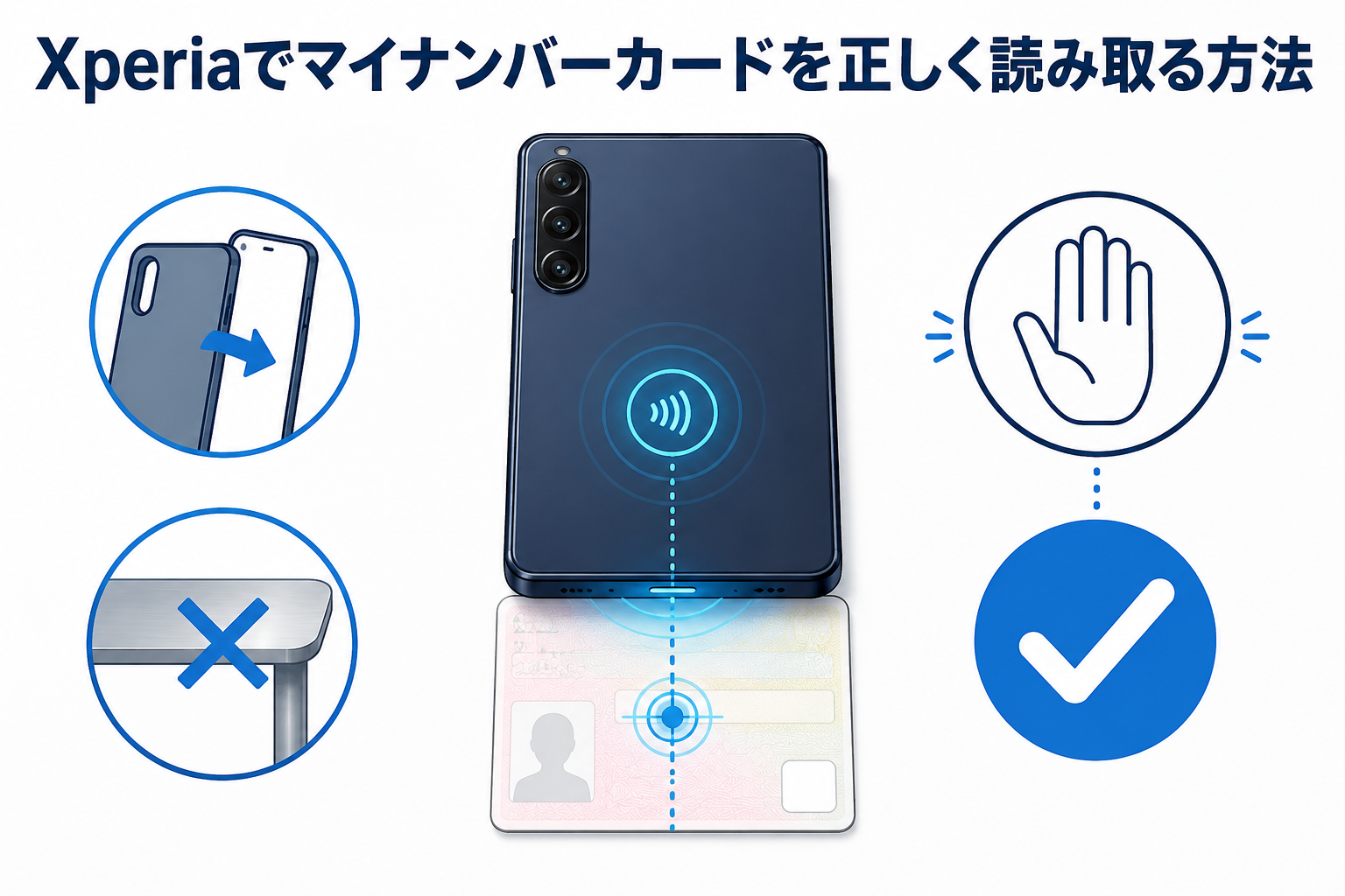 Xperiaでマイナンバーカードを正しく読み取る方法