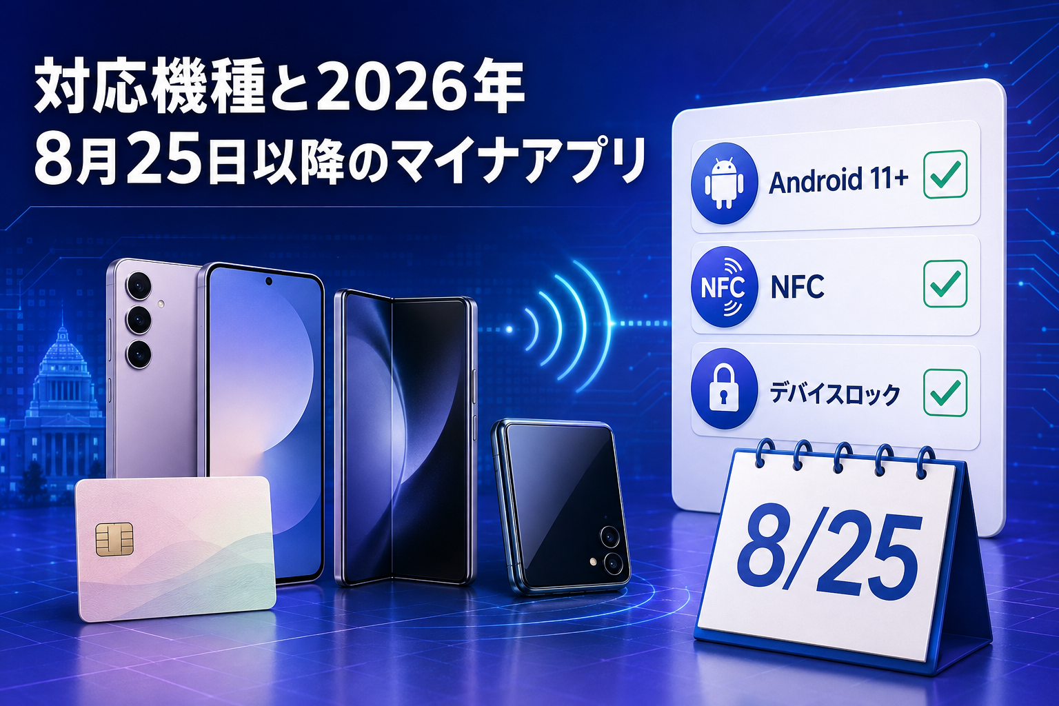 Galaxyの対応機種と2026年8月25日以降のマイナアプリ