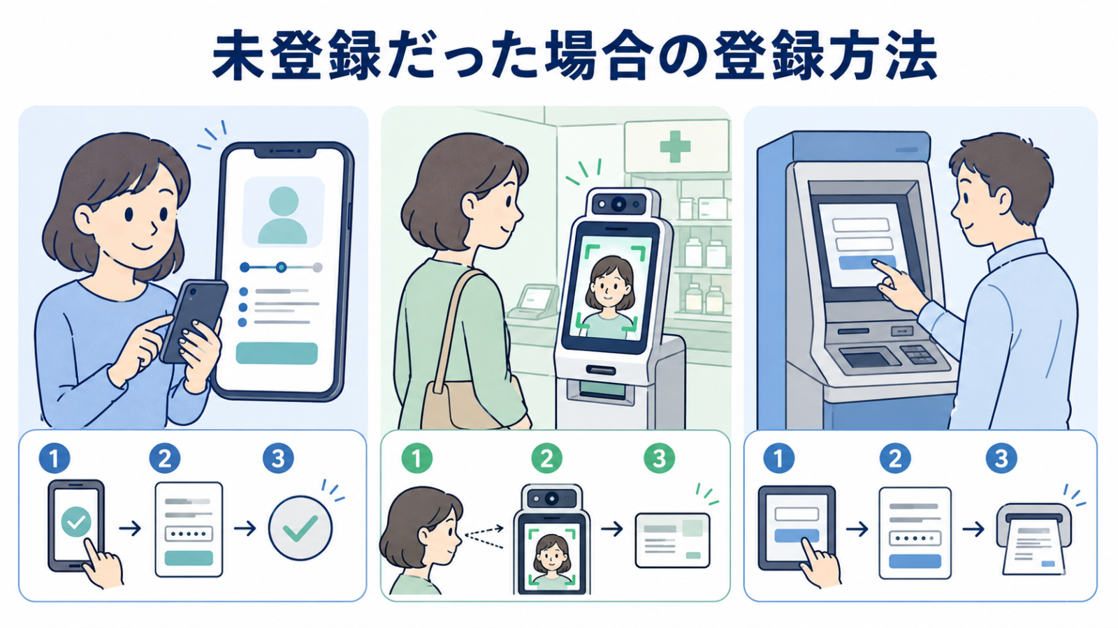 マイナ保険証が未登録だった場合の登録方法