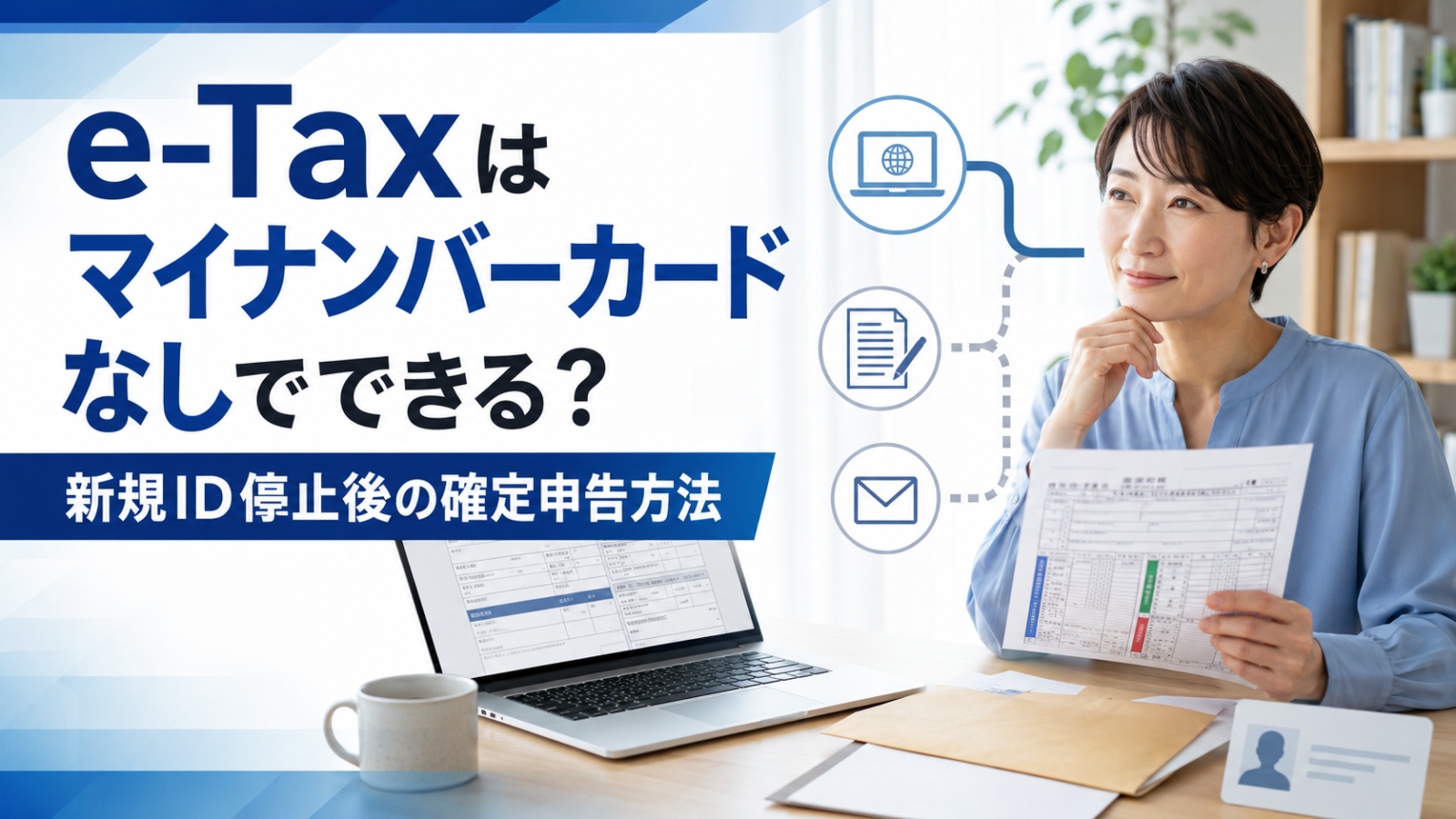 e-Taxはマイナンバーカードなしでできる？新規ID停止後の確定申告方法