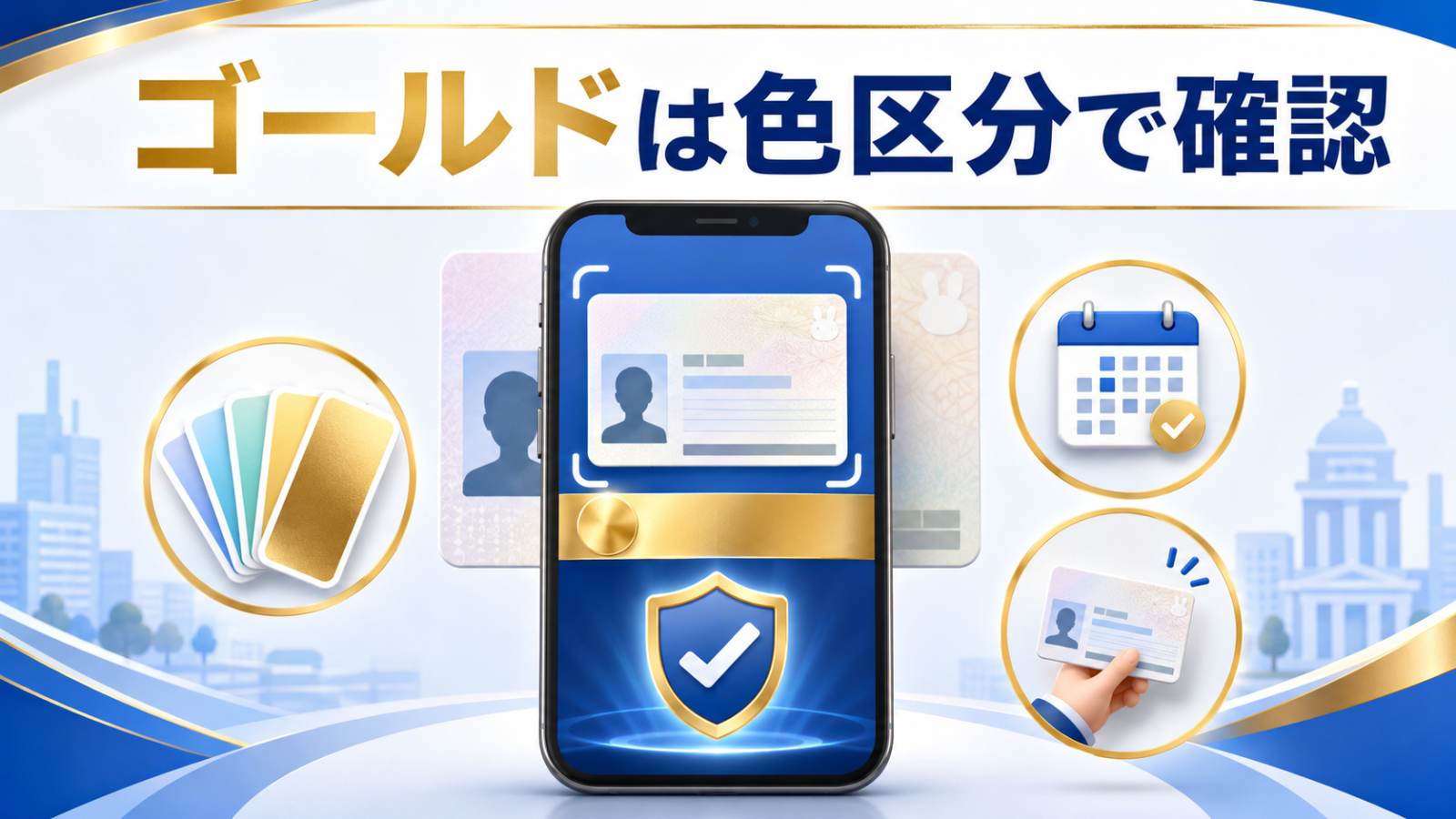 マイナ免許証のゴールドはアプリの色区分で確認