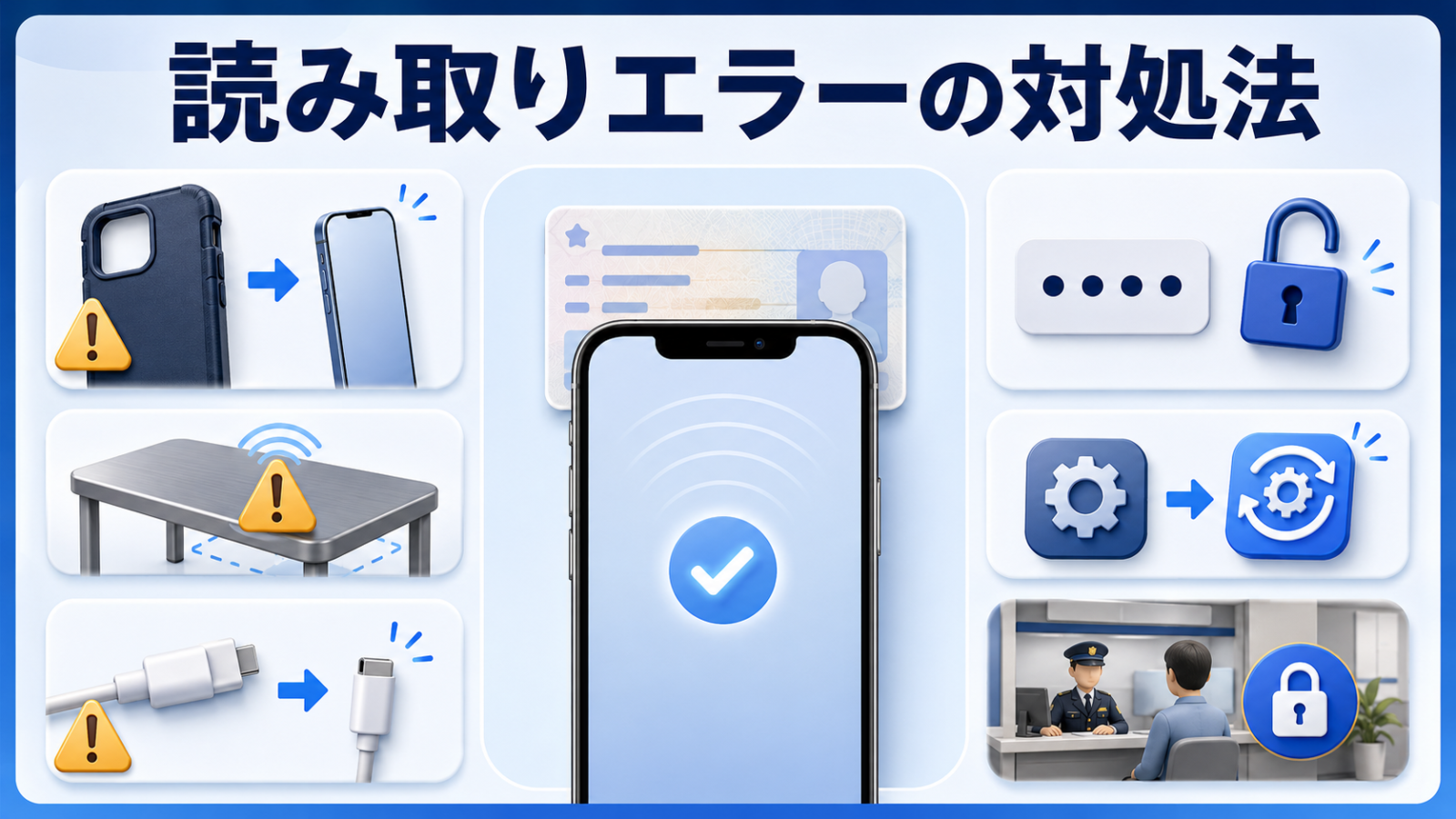 iPhoneでマイナ免許証を読み取れないときの対処法