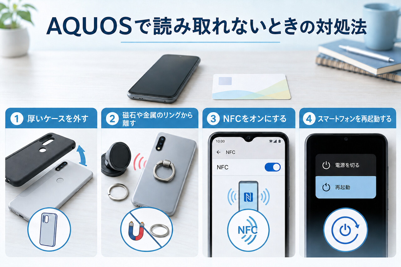 AQUOSで読み取れないときの対処法